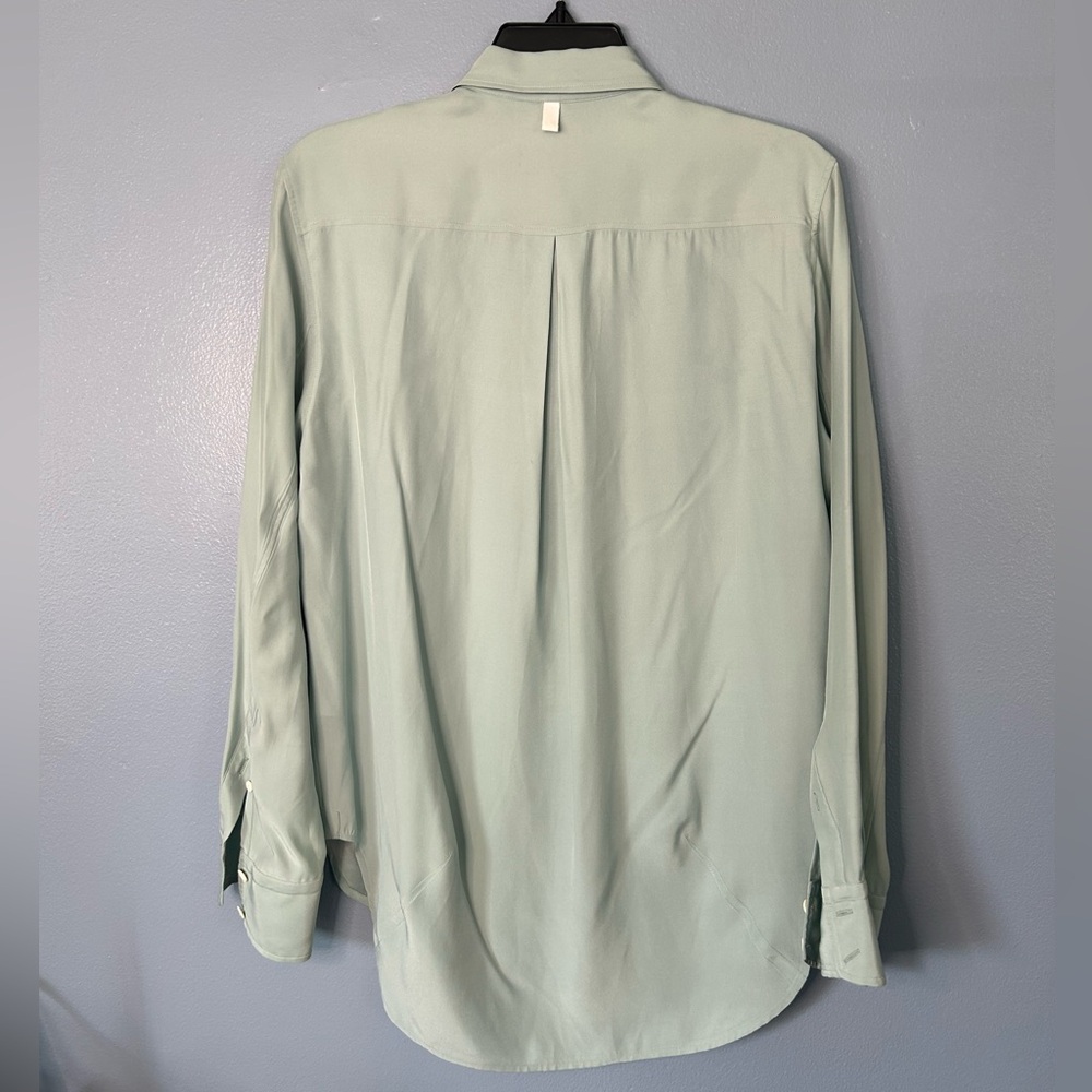 Rag & Bone Silk Button Up Collared Blouse - image 6